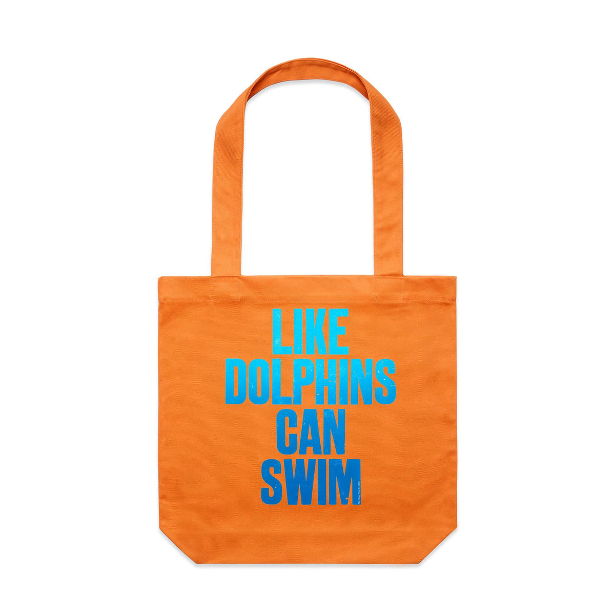 Like Dolphins Can Swim Canvas Totes