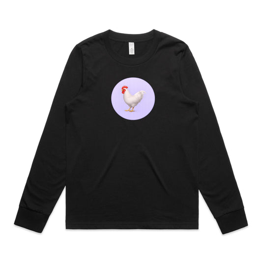 Rooster Too Long Sleeve T Shirts for Women