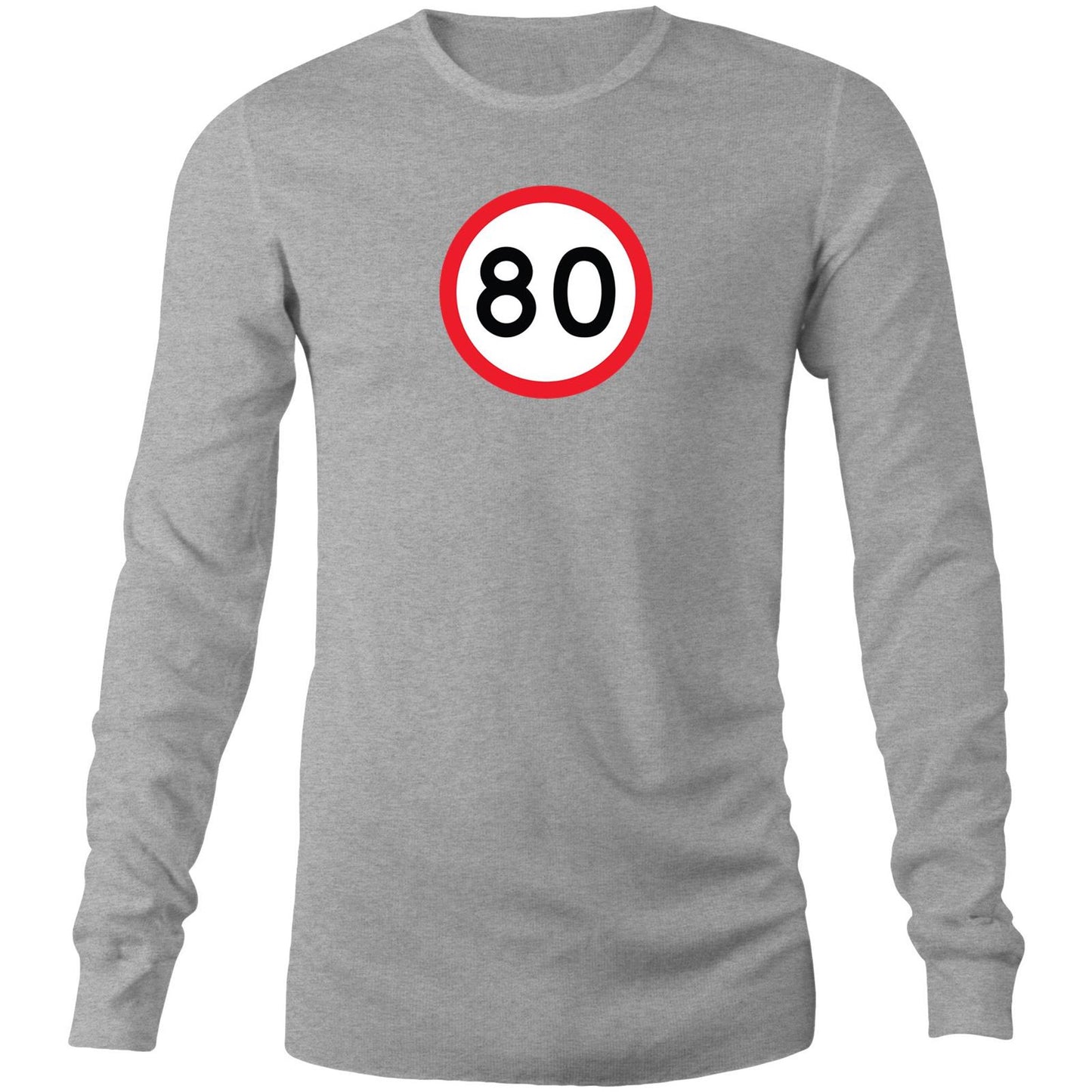 Age Milestone 80 Long Sleeve T Shirts for Men (Unisex)