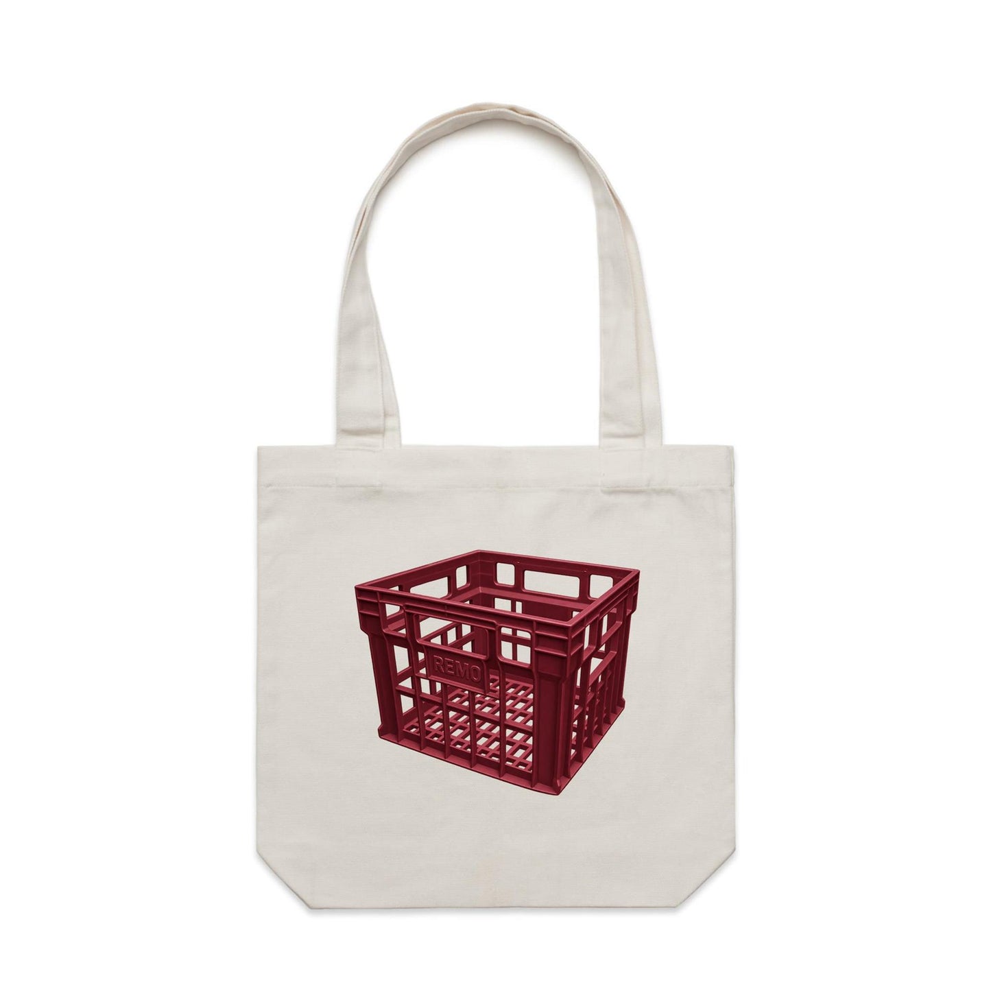 Milk Crate Canvas Totes
