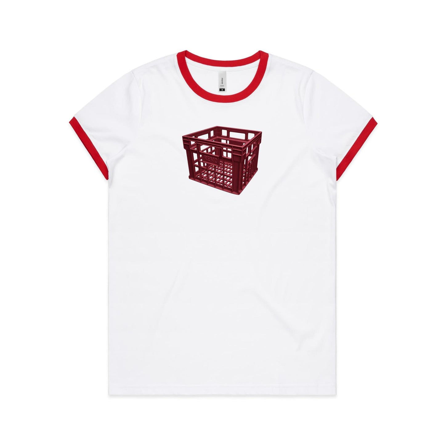 Milk Crate Ringer T Shirts for Women