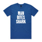 Man Bites Shark T Shirts for Men (Unisex)