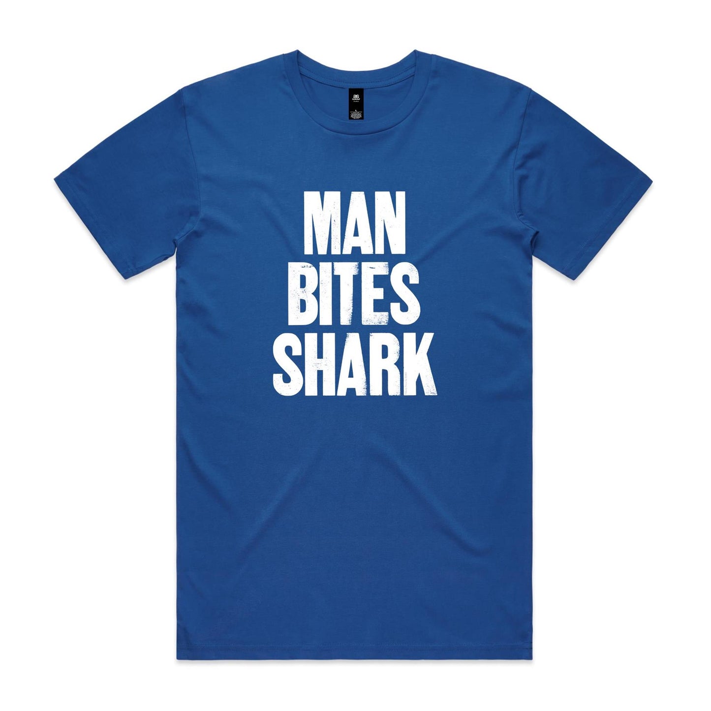 Man Bites Shark T Shirts for Men (Unisex)