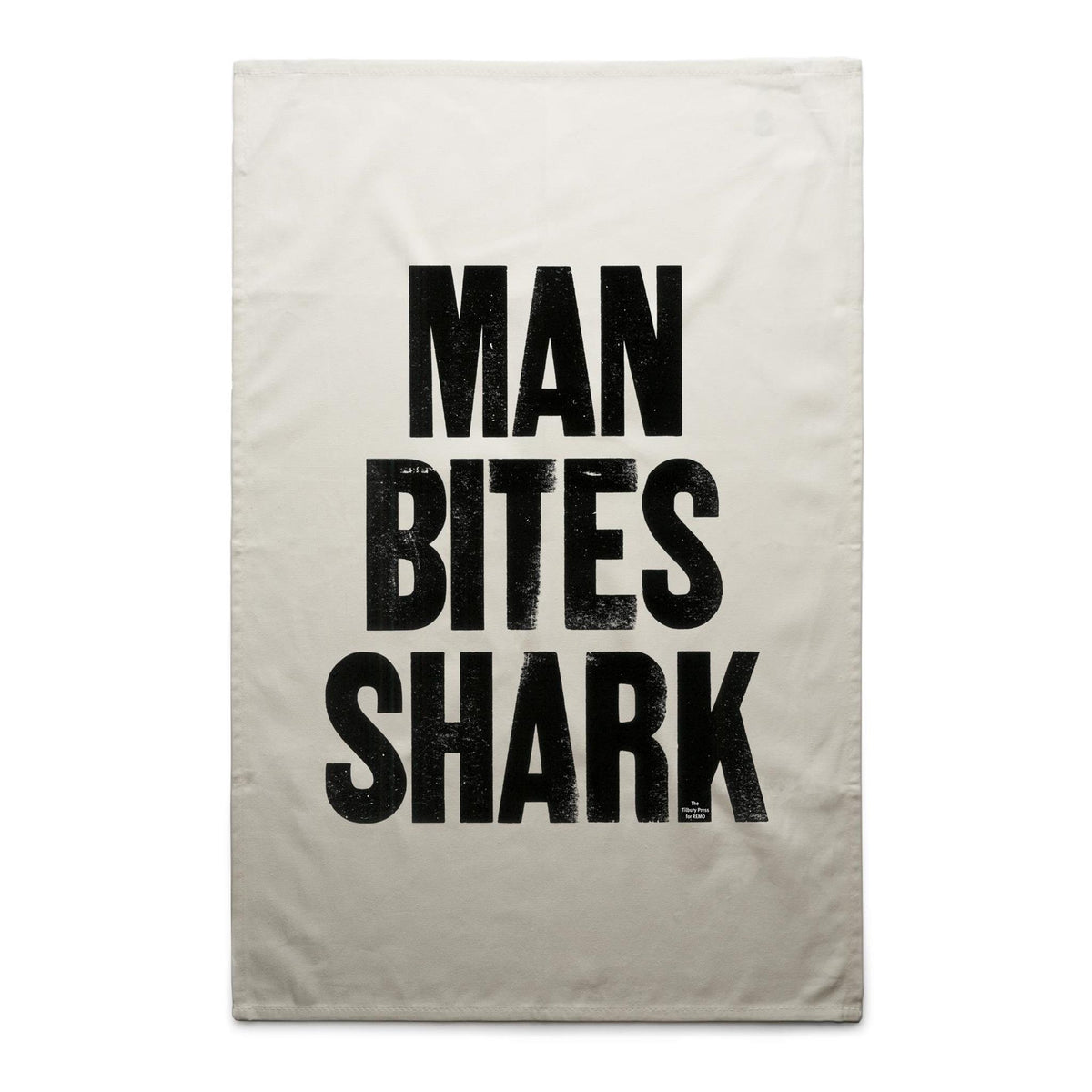 Man Bites Shark Tea Towels