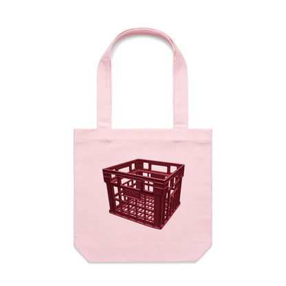 Milk Crate Canvas Totes