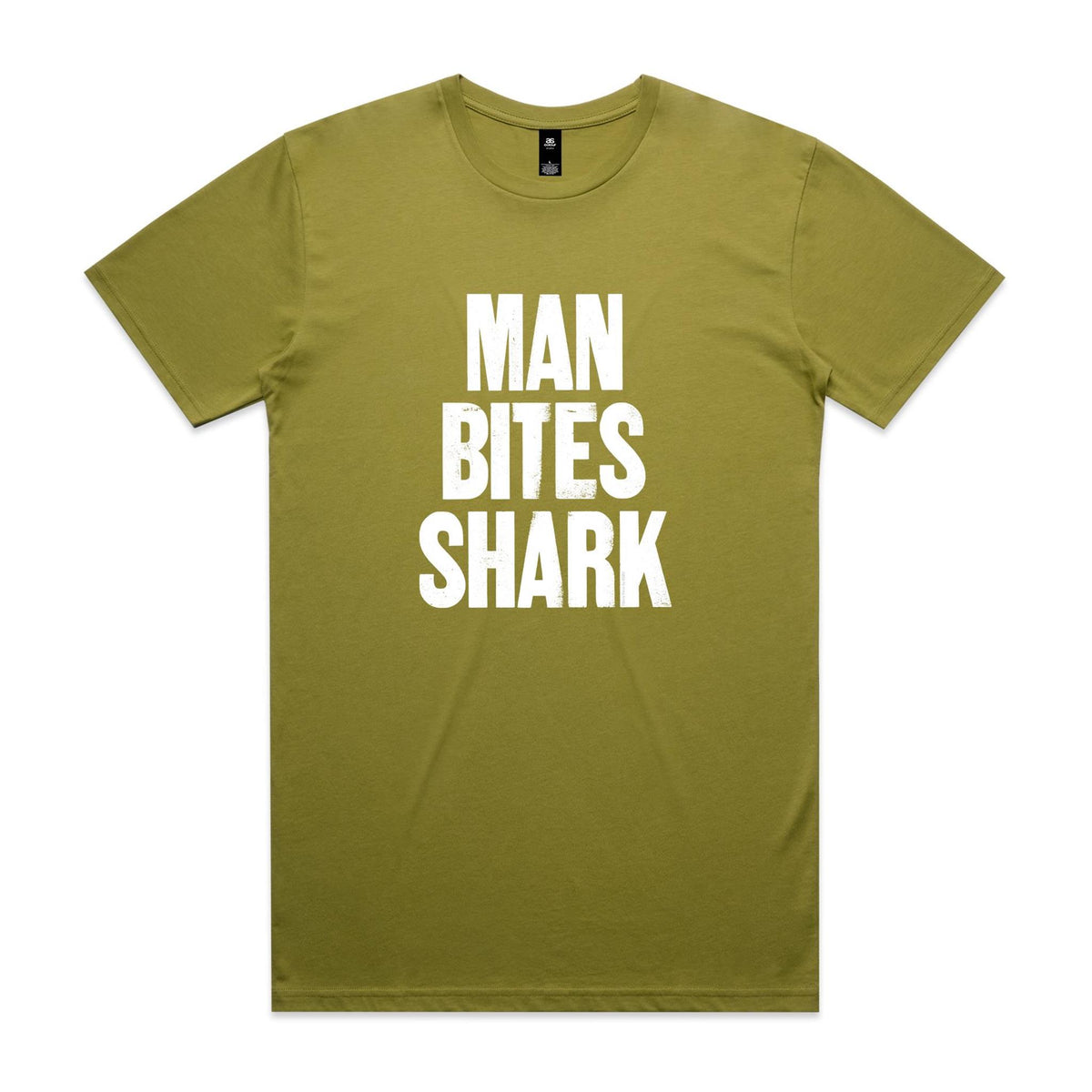 Man Bites Shark T Shirts for Men (Unisex)