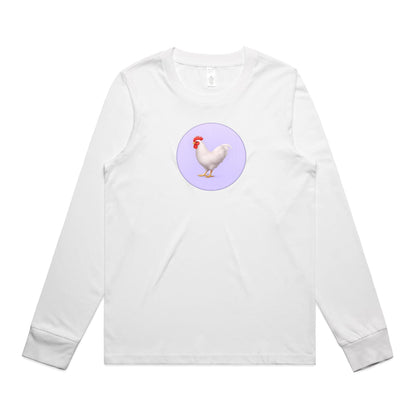 Rooster Too Long Sleeve T Shirts for Women