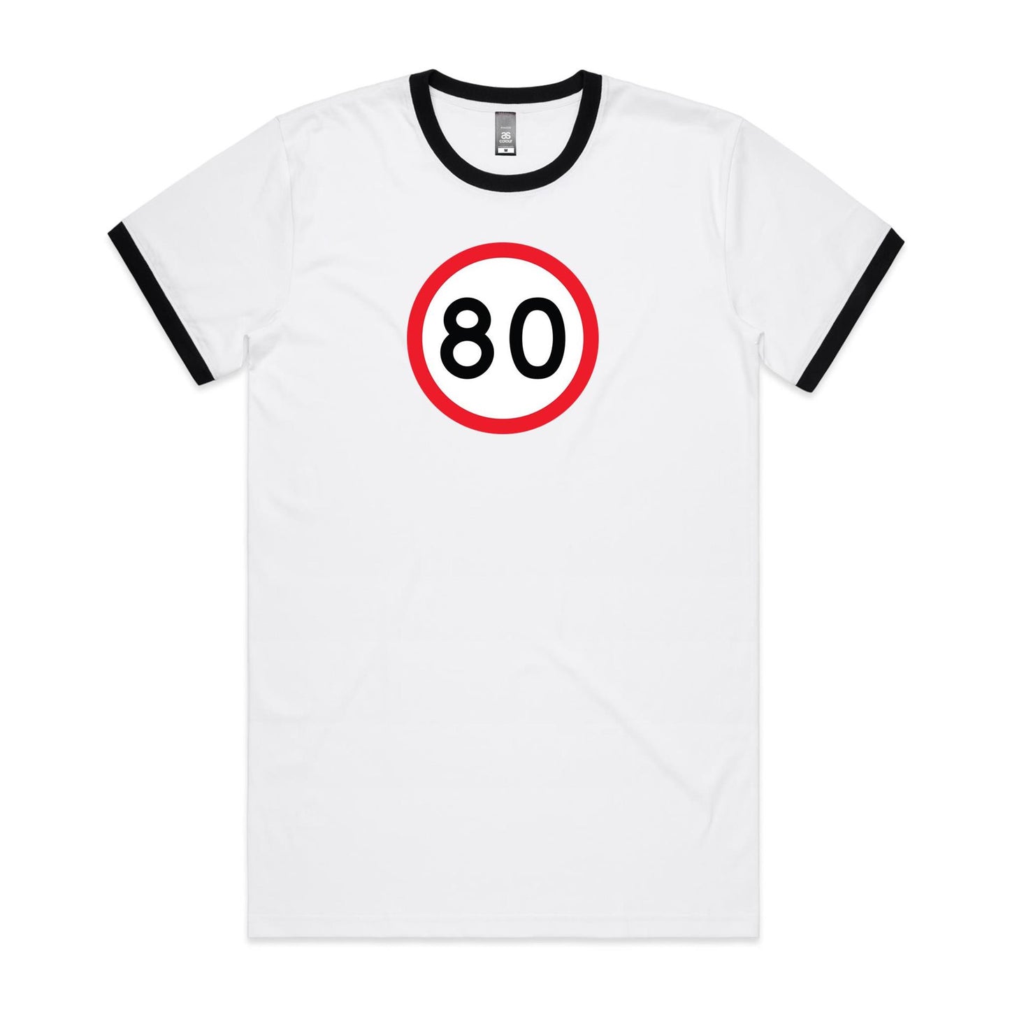 Age Milestone 80 Ringer T Shirts for Men (Unisex)