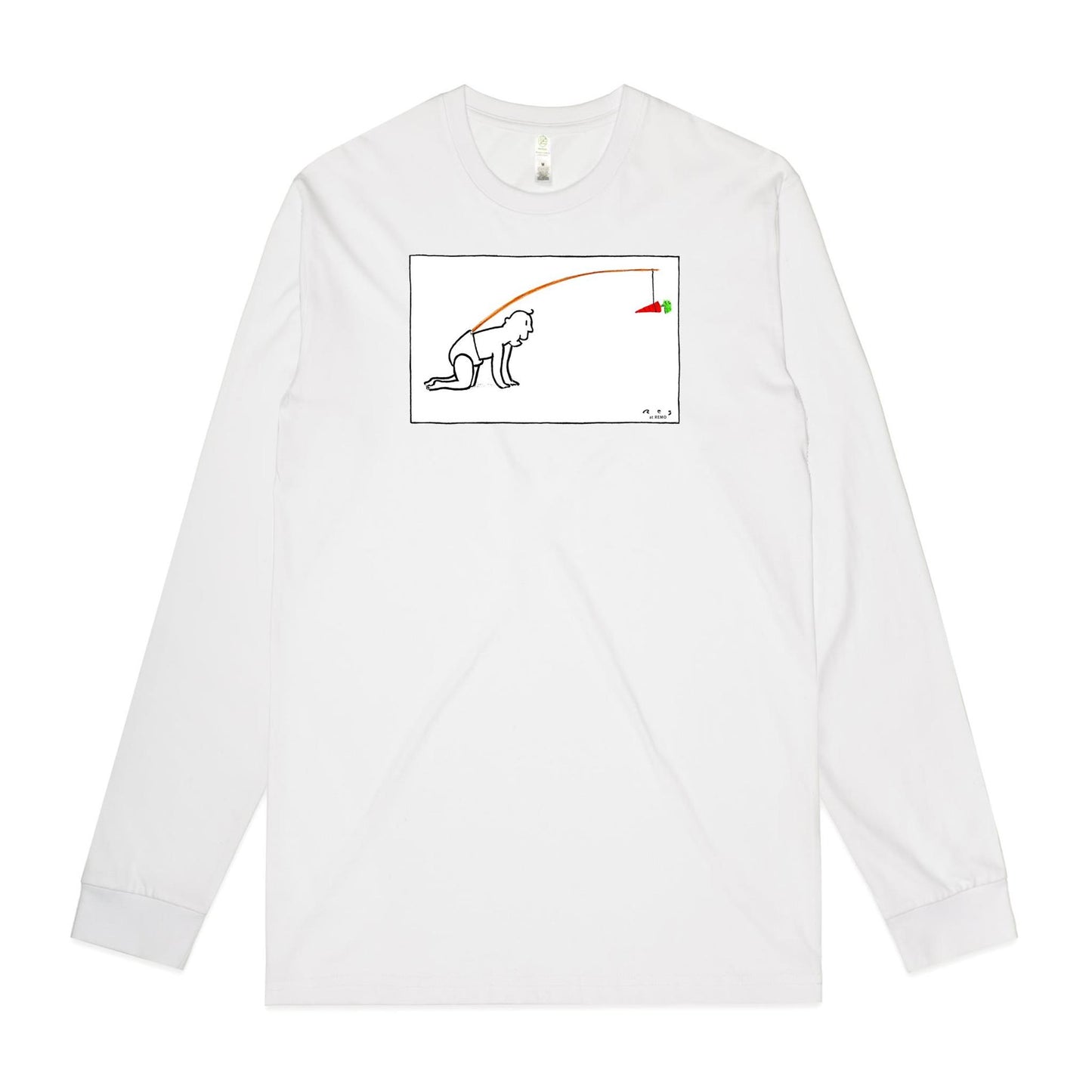 Baby Carrot Long Sleeve T Shirts for Men (Unisex)