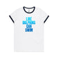 Like Dolphins Can Swim Ringer T Shirts for Women