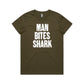 Man Bites Shark T Shirts for Women