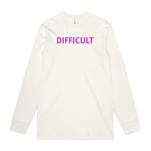 Difficult Long Sleeve T Shirts for Men (Unisex)