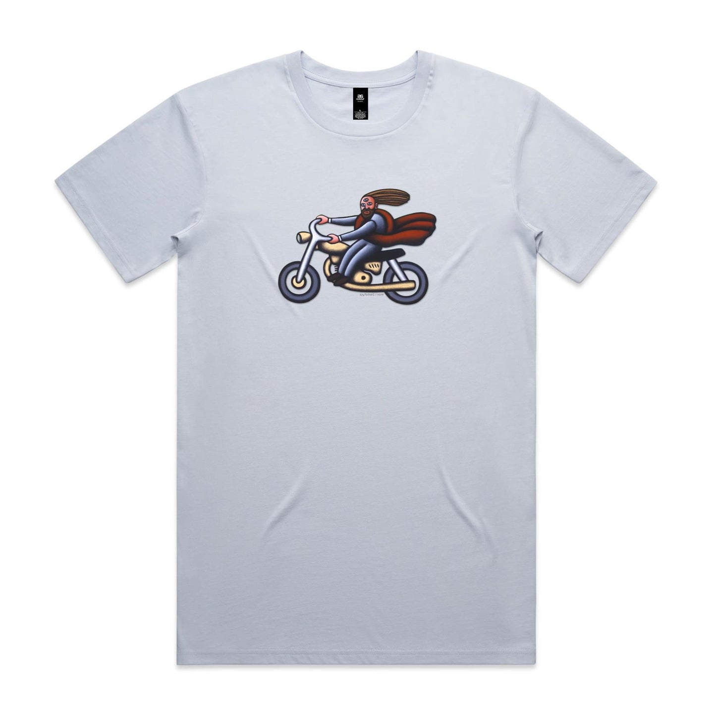 Australian Jesus on the Golden Motorbike T Shirts for Men (Unisex)