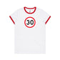 Age Milestone 30 Ringer T Shirts for Women
