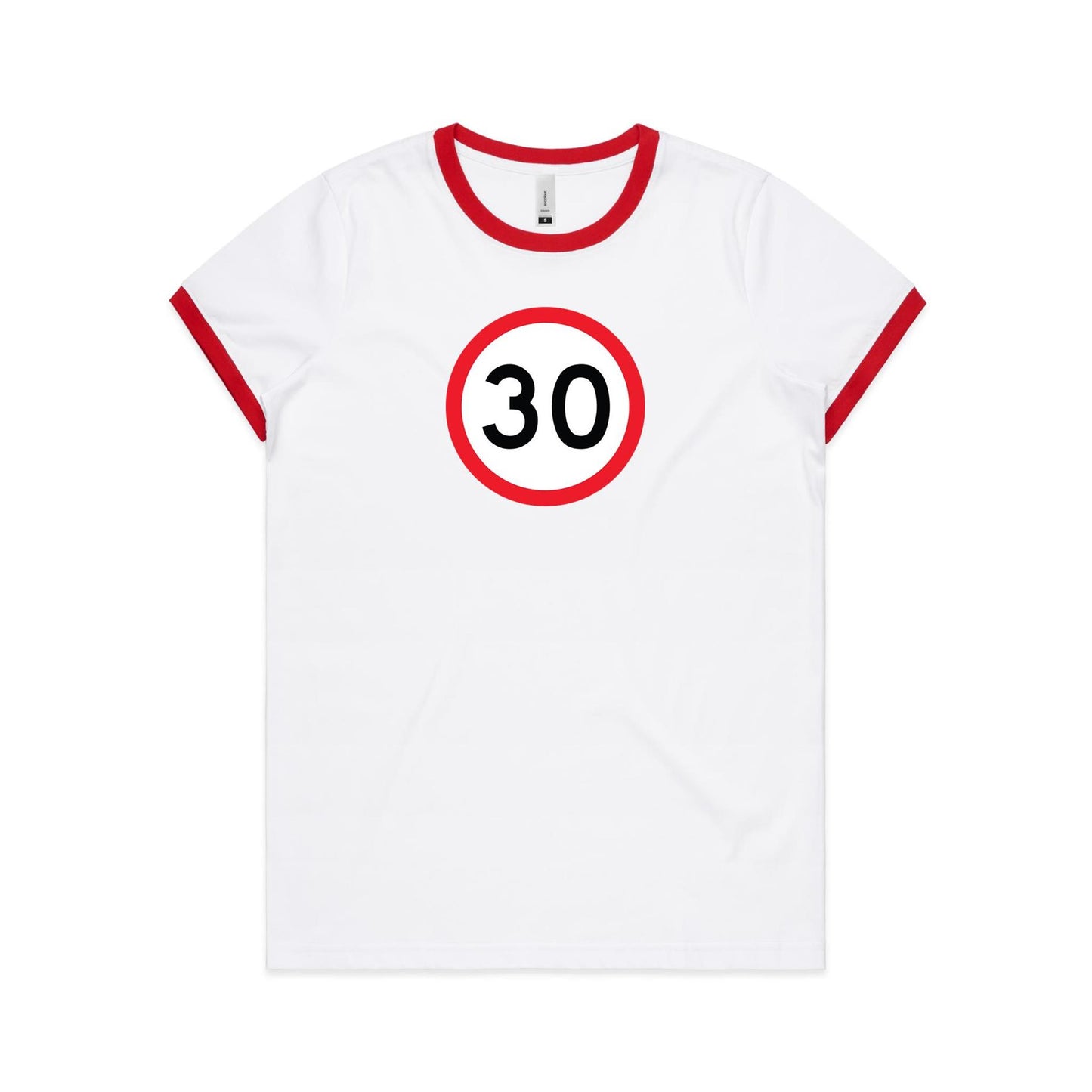 Age Milestone 30 Ringer T Shirts for Women