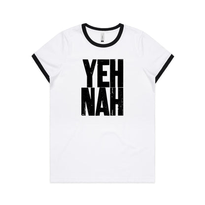 YEH NAH Ringer T Shirts for Women