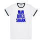 Man Bites Shark Ringer T Shirts