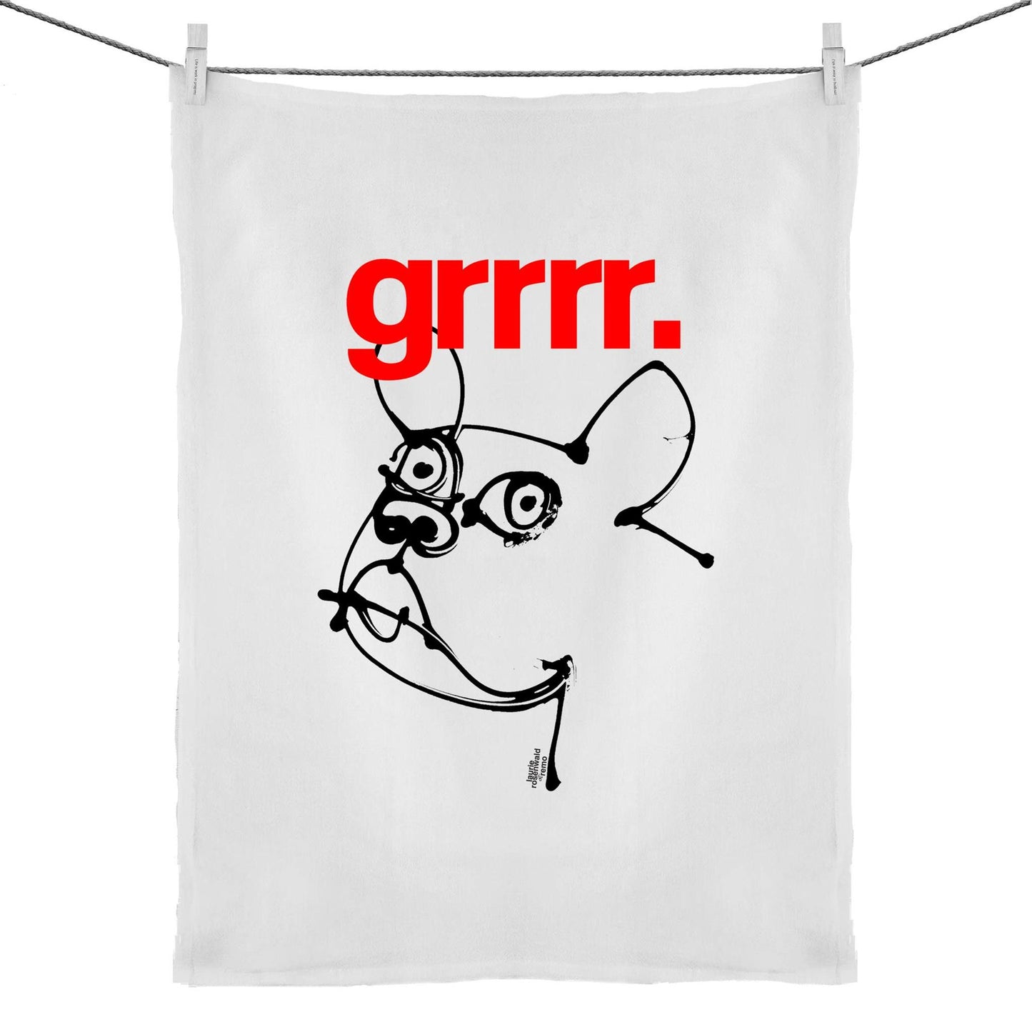 grr! Tea Towel