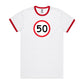 Age Milestone 50 Ringer T Shirts for Men