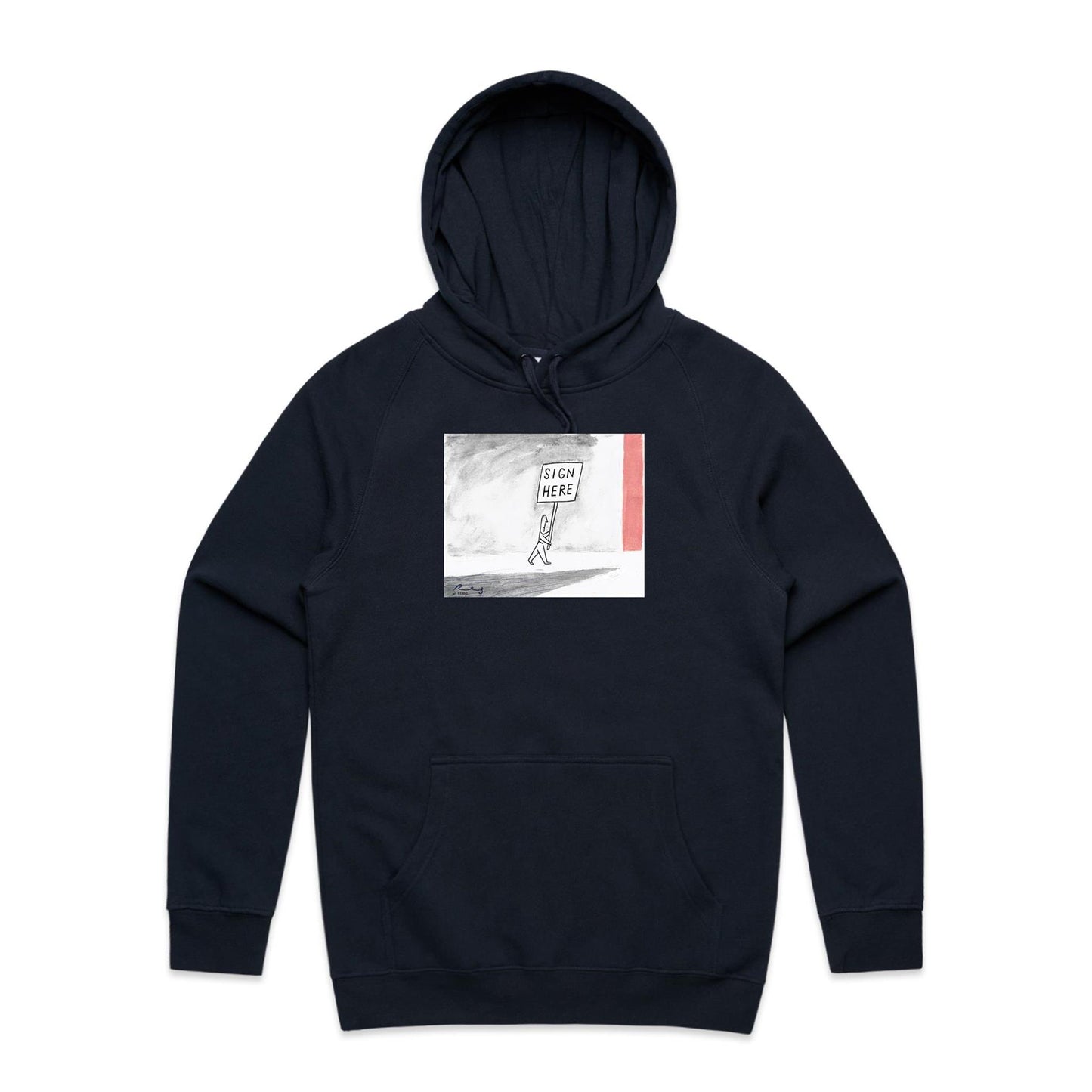 Sign Here Hoodies for Men