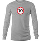 Age Milestone 70 Long Sleeve T Shirts for Men (Unisex)