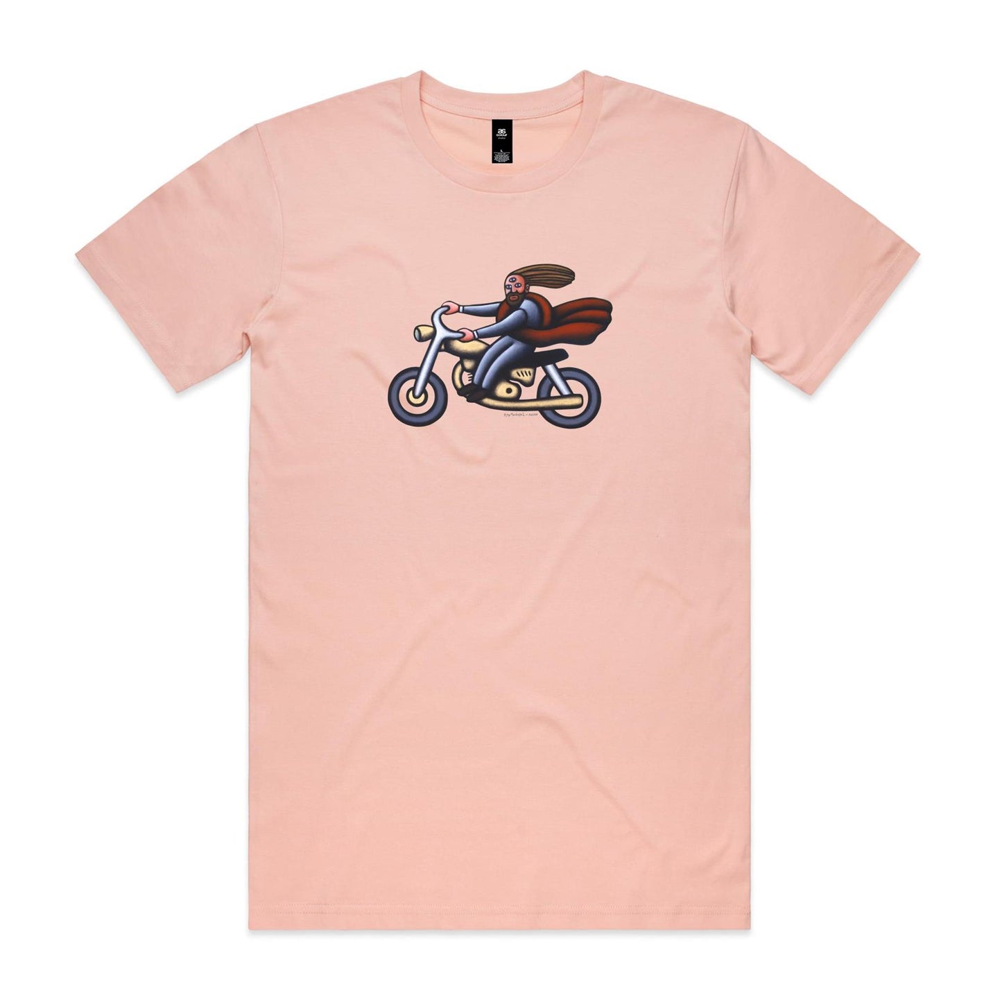 Australian Jesus on the Golden Motorbike T Shirts for Men (Unisex)