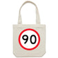 Age Milestone 90 Canvas Tote