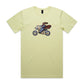 Australian Jesus on the Golden Motorbike T Shirts for Men (Unisex)