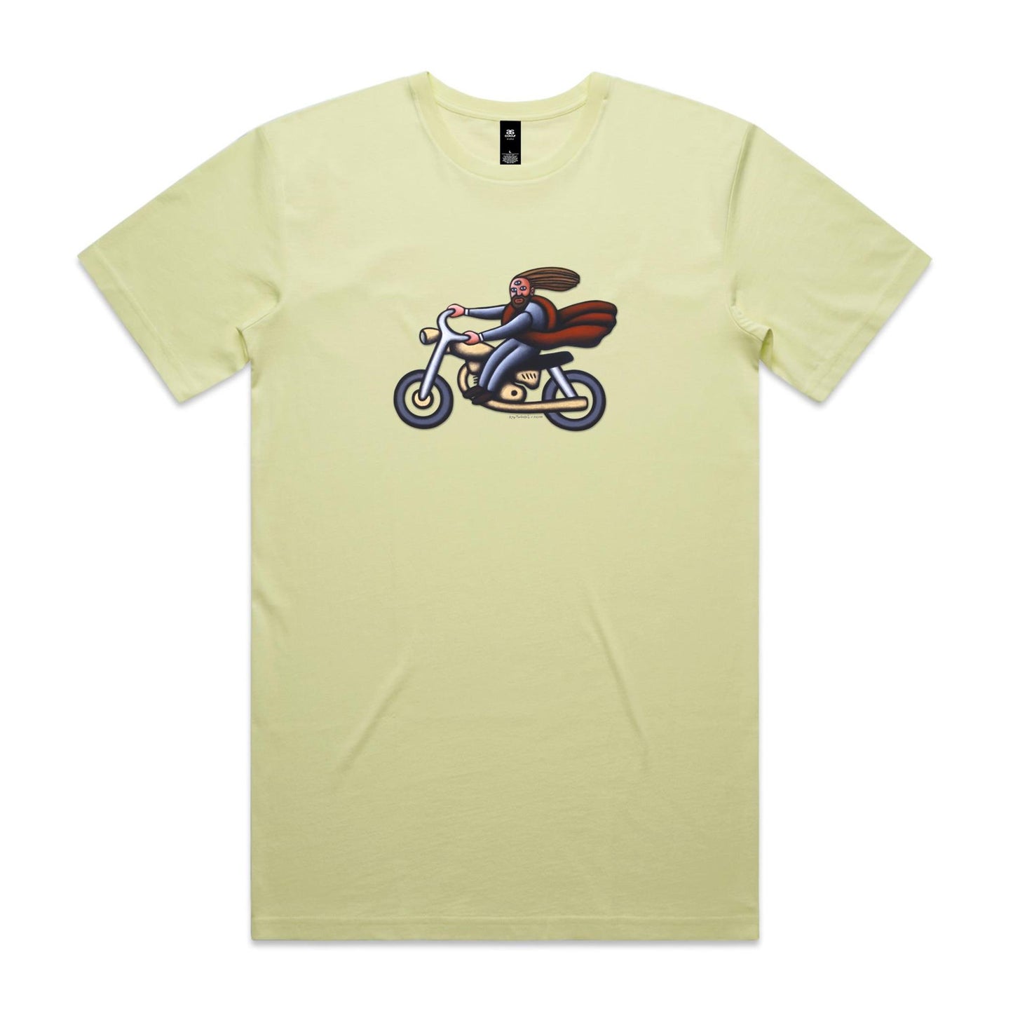 Australian Jesus on the Golden Motorbike T Shirts for Men (Unisex)