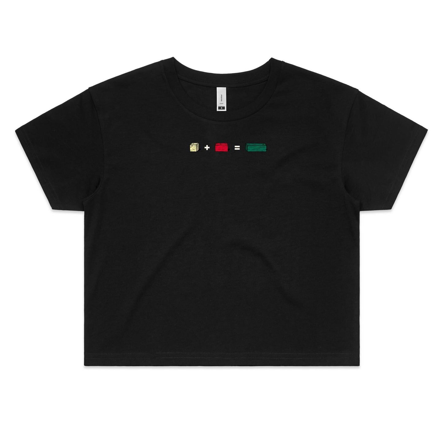 Cuisenaire Rods Crop T Shirts for Women