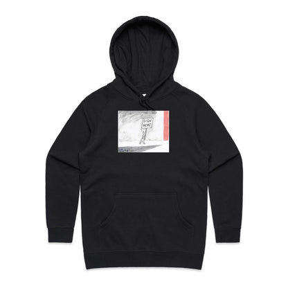 Sign Here Hoodies for Women