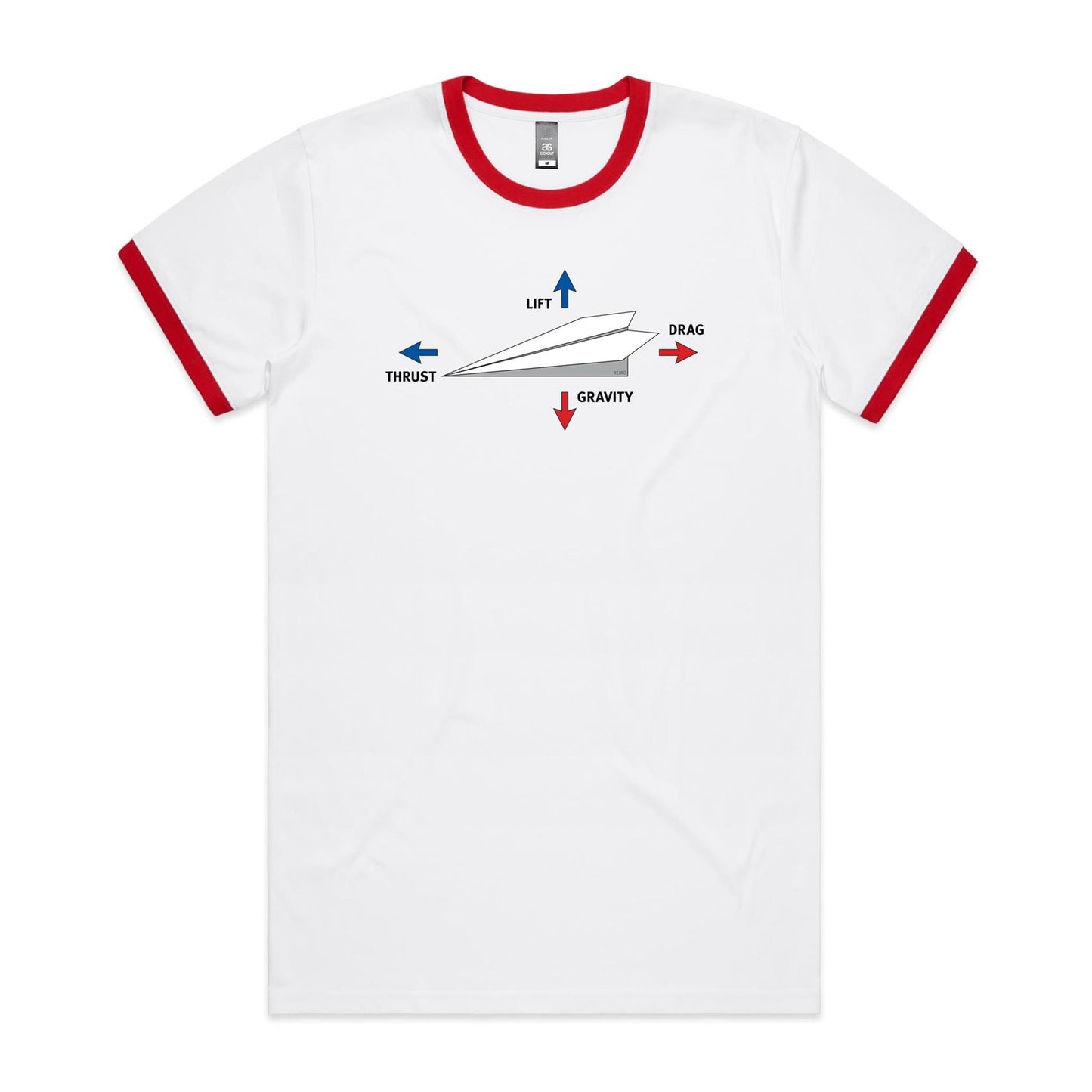 Paper Plane Ringer T Shirts
