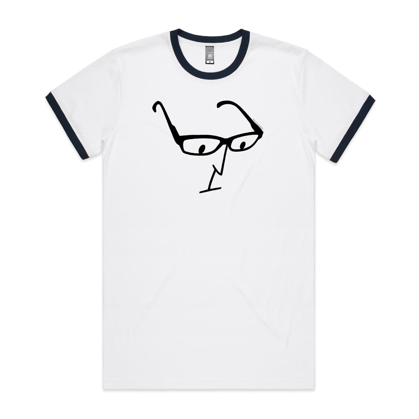 Glasses Ringer T Shirts for Men