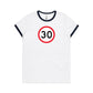 Age Milestone 30 Ringer T Shirts for Women