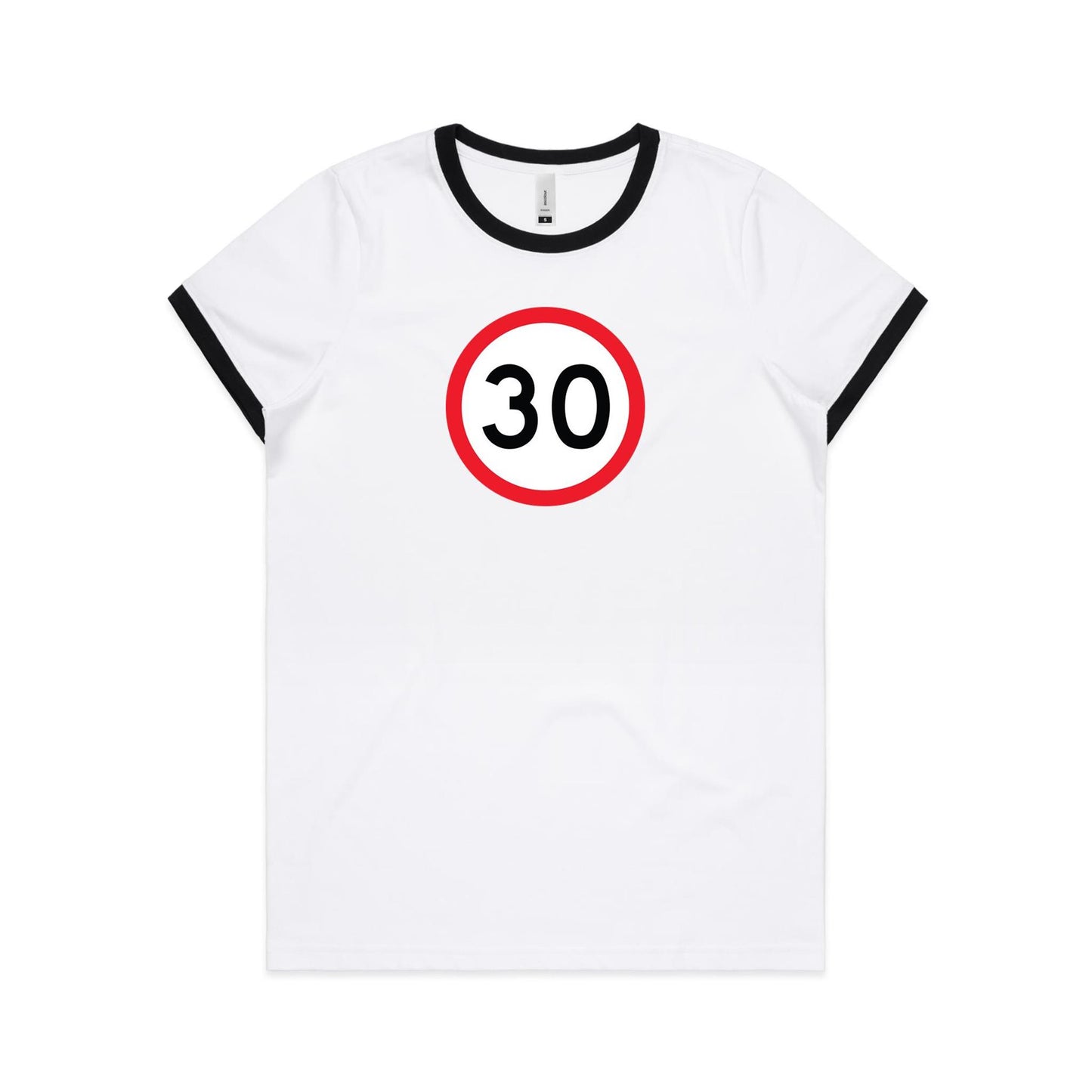 Age Milestone 30 Ringer T Shirts for Women