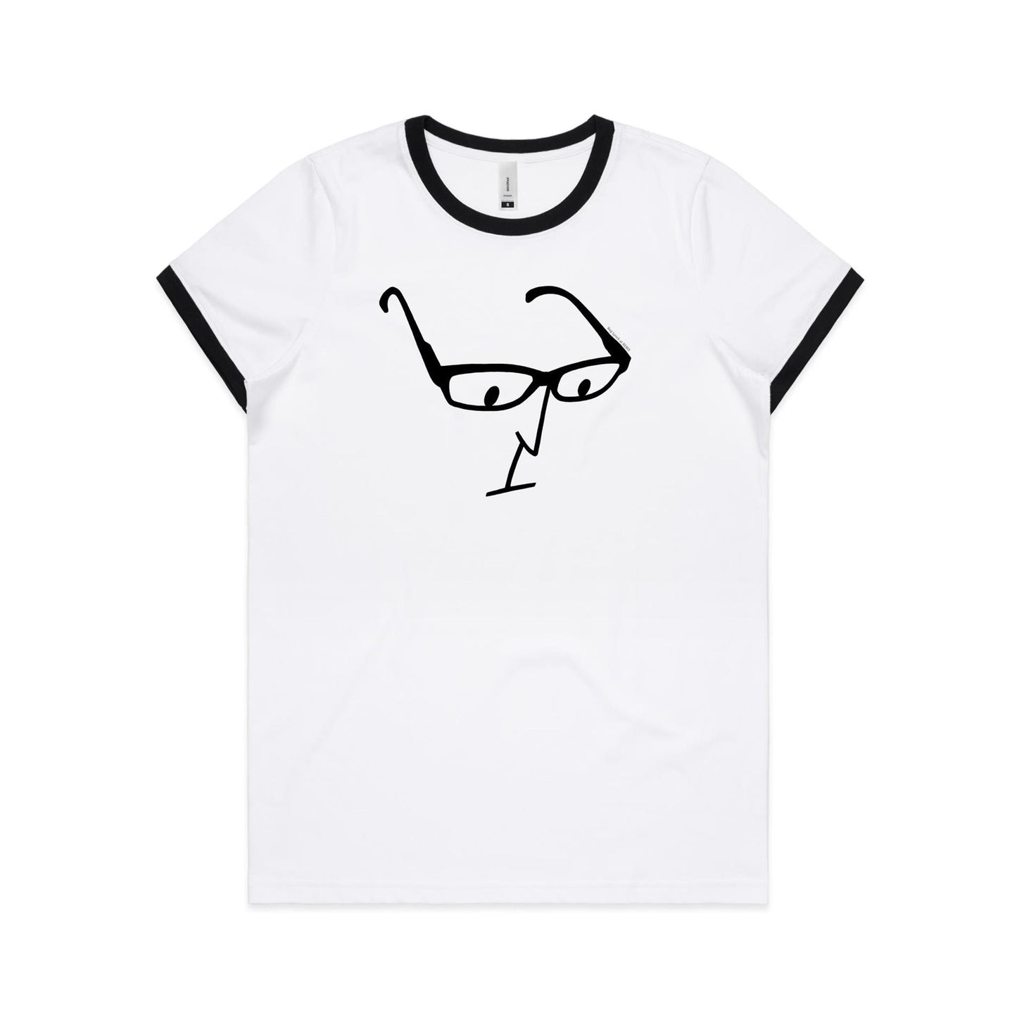 Glasses Ringer T Shirts for Women