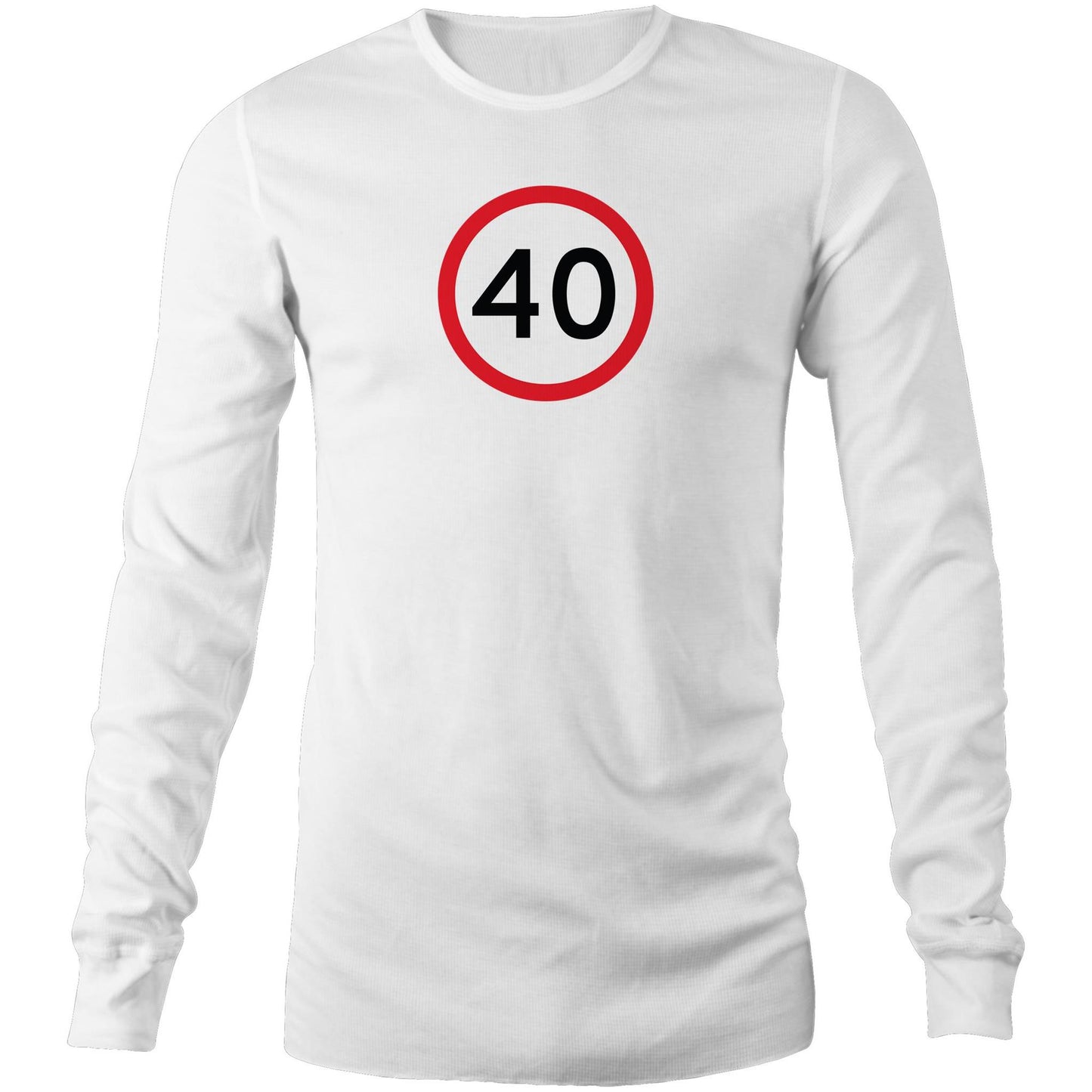 Age Milestone 40 Long Sleeve T Shirts for Men (Unisex)