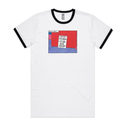 Dystopian Future Ringer T Shirts for Men