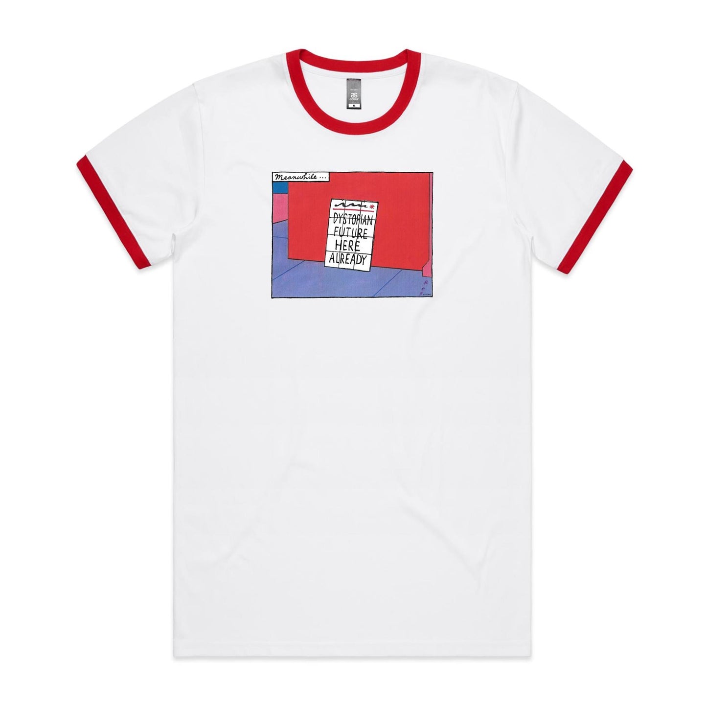 Dystopian Future Ringer T Shirts for Men