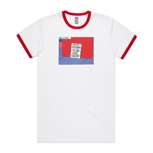 Dystopian Future Ringer T Shirts for Men