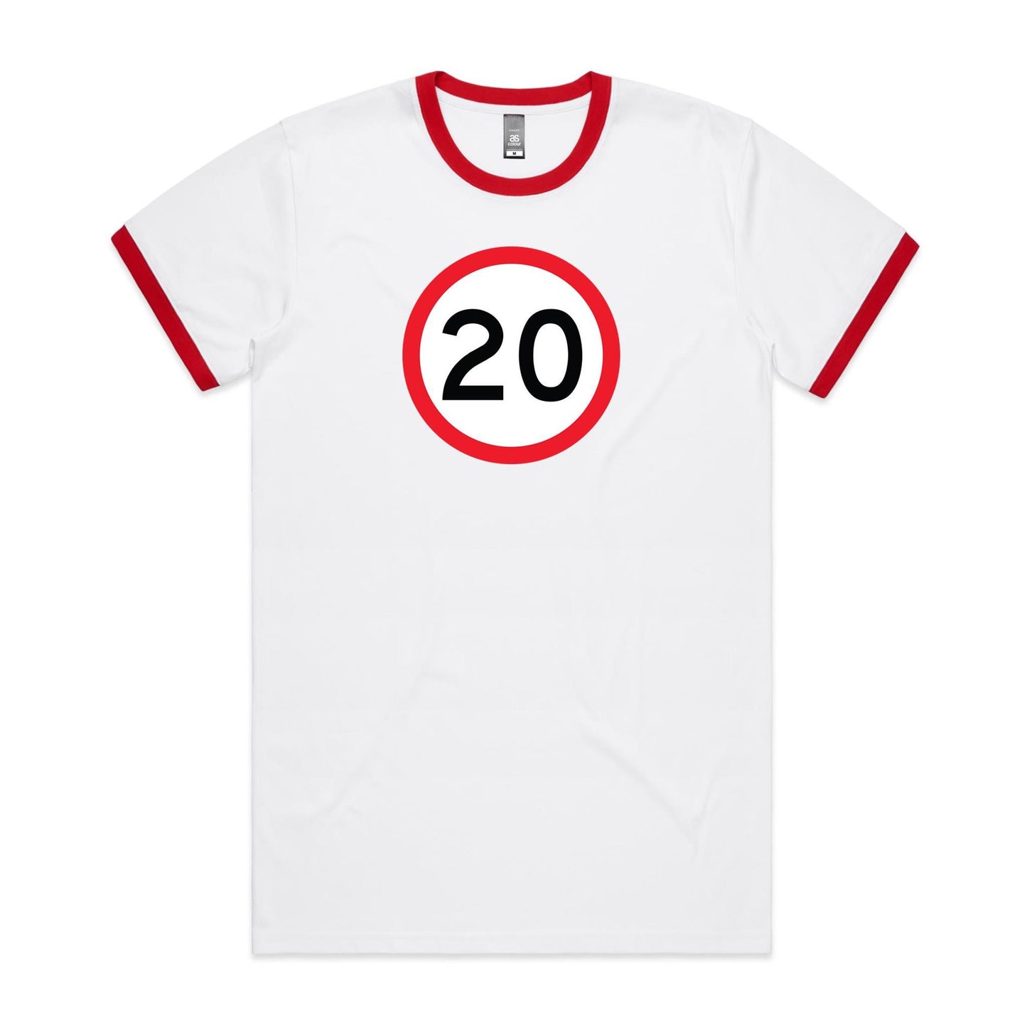 Age Milestone 20 Ringer T Shirts for Men