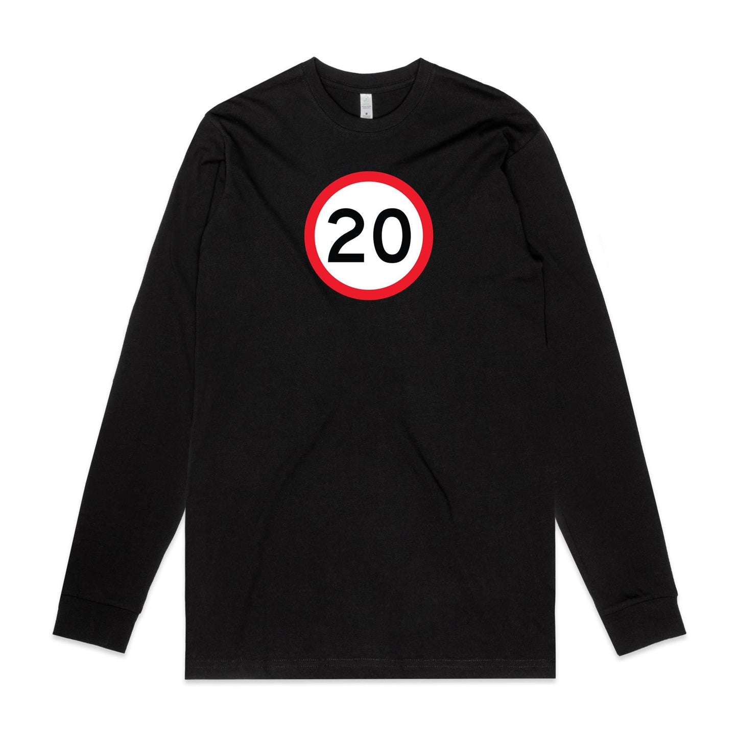 Age Milestone 20 Long Sleeve T Shirts for Men (Unisex)