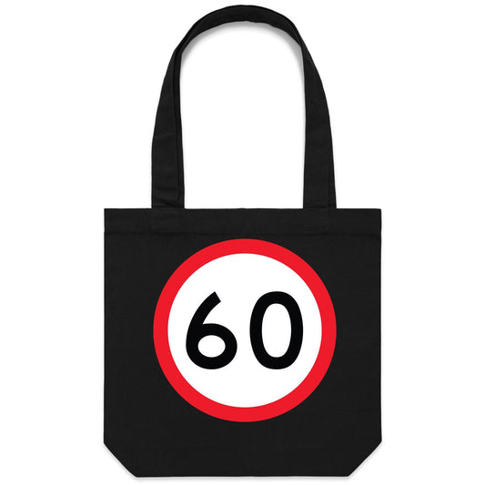 Age Milestone 60 Canvas Tote