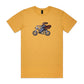 Australian Jesus on the Golden Motorbike T Shirts for Men (Unisex)