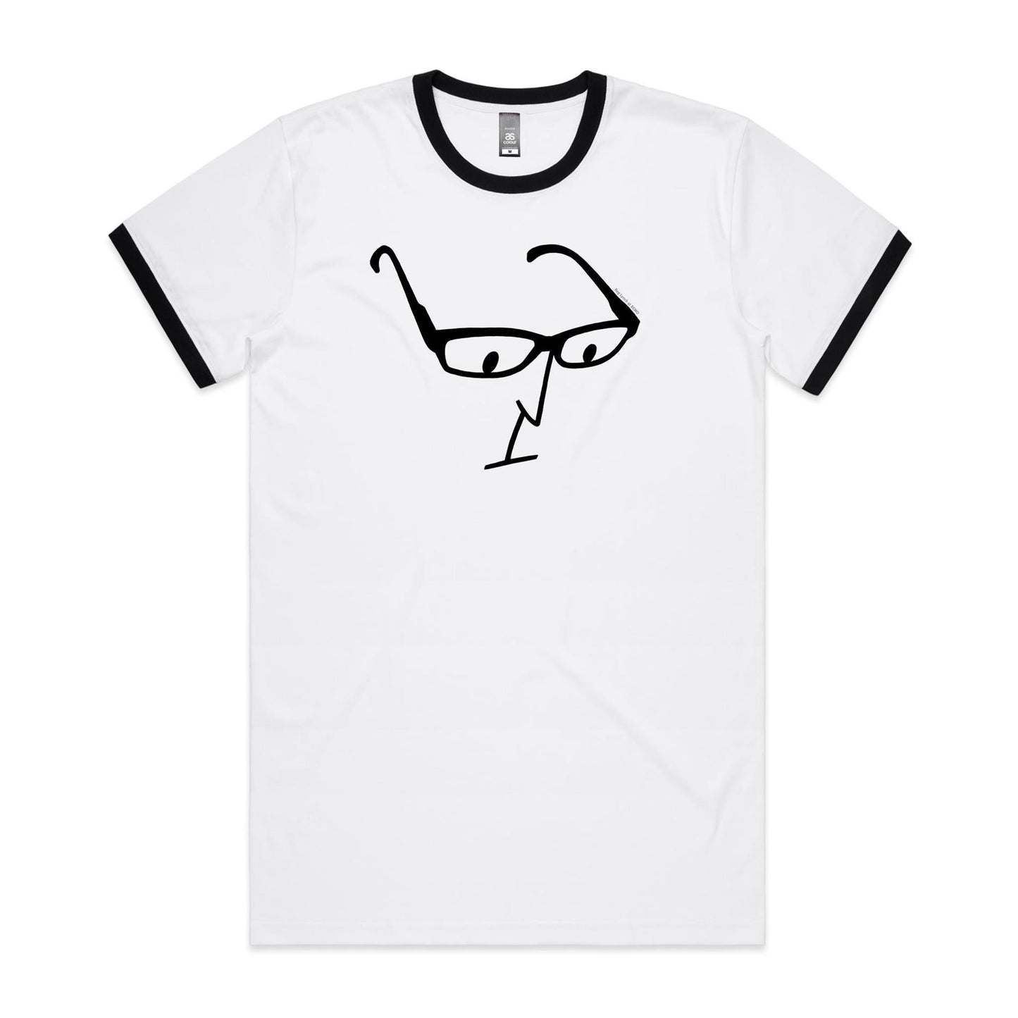 Glasses Ringer T Shirts for Men