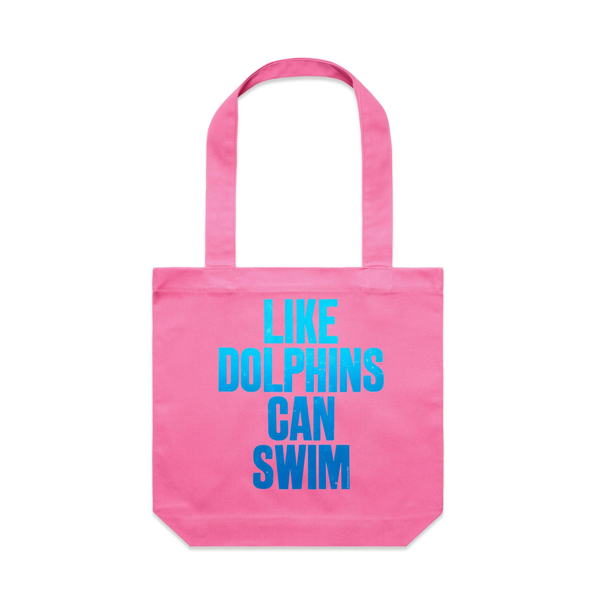 Like Dolphins Can Swim Canvas Totes