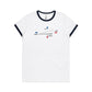 Paper Plane Ringer T Shirts for Women