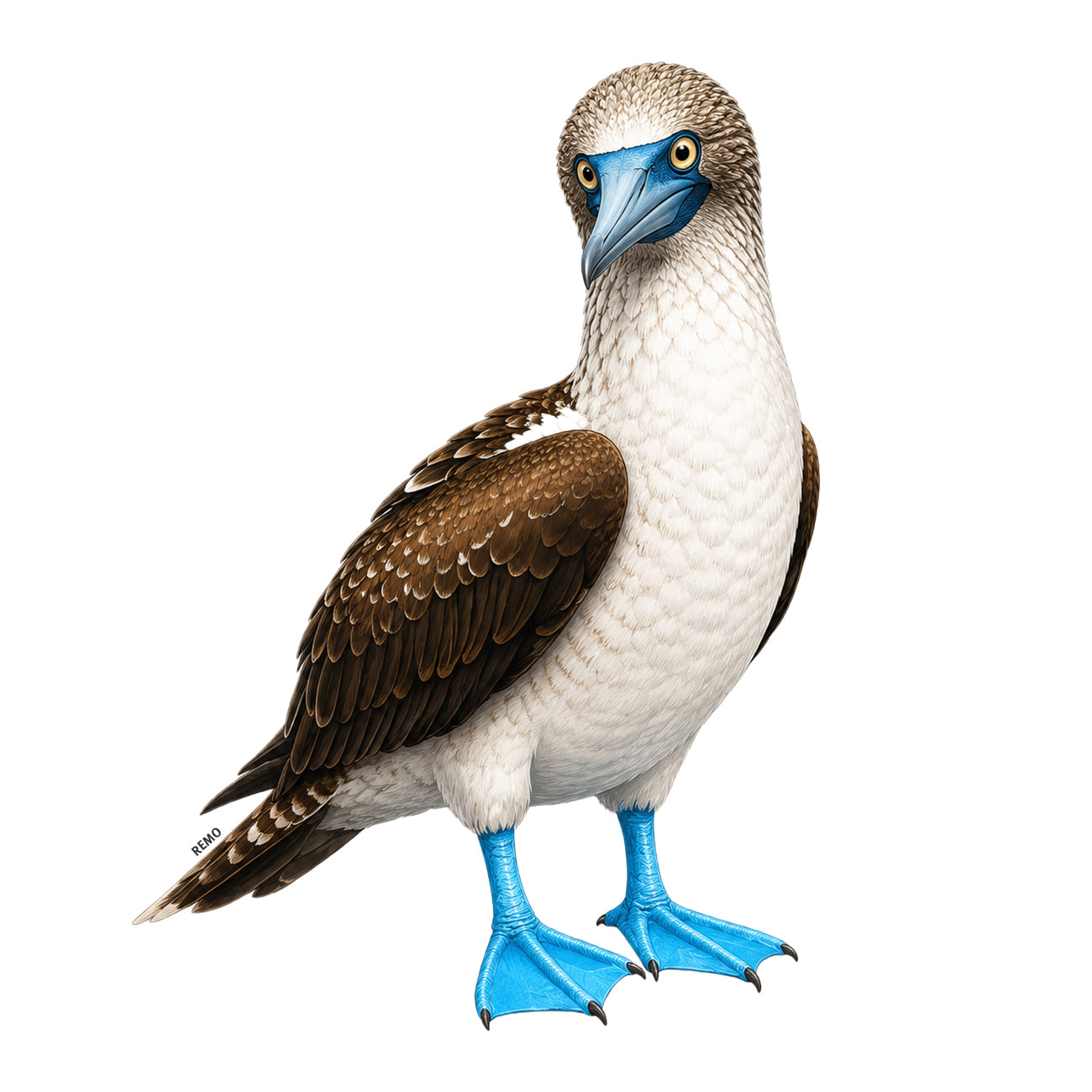 Blue-Footed Booby Ringer T Shirts for Men