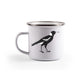 Magpie Enamel Mug