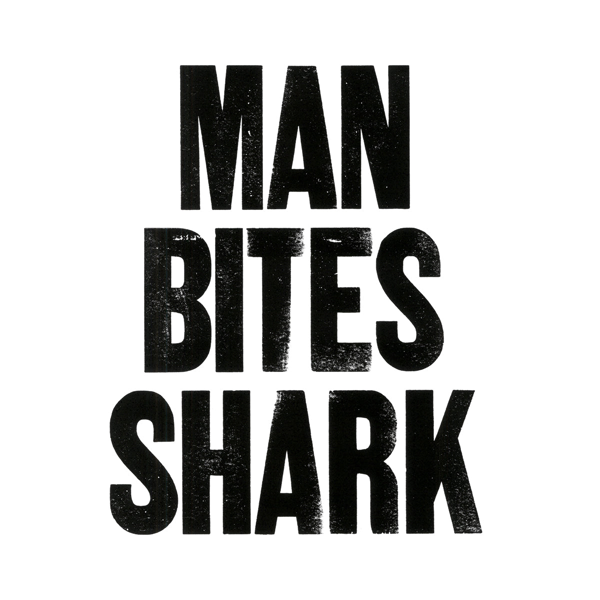 Man Bites Shark Canvas Totes